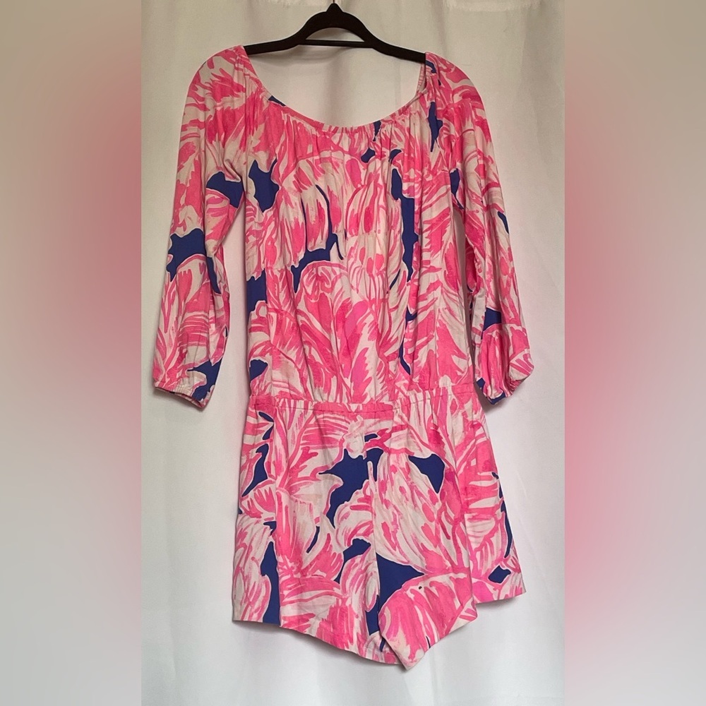 Lilly Pulitzer Lana Off-Shoulder Romper - Picture 3 of 7
